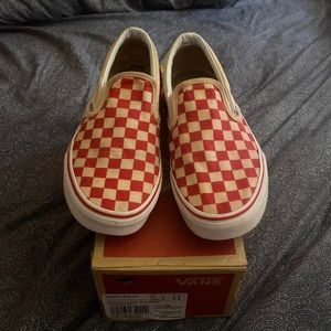 Vans classic slip on checkerboard skate shoes